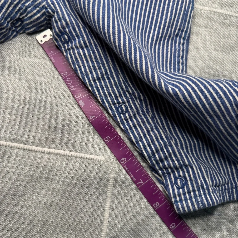 OshKosh B'Gosh 18 Month Conductor Stripes Vintage‎ 90s Overalls made in USA